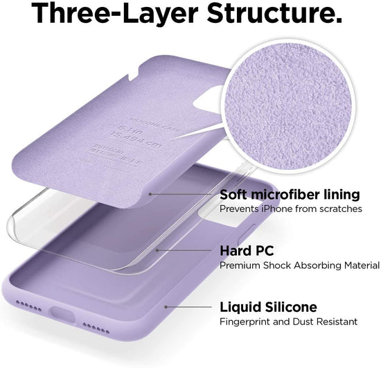 iPhone - Premium Silikon Case - Lavendel - CITYCASE