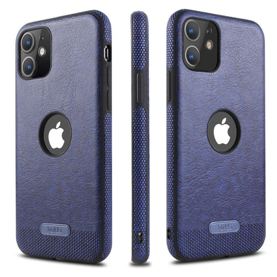iPhone - Design Leder Case - Blau - CITYCASE