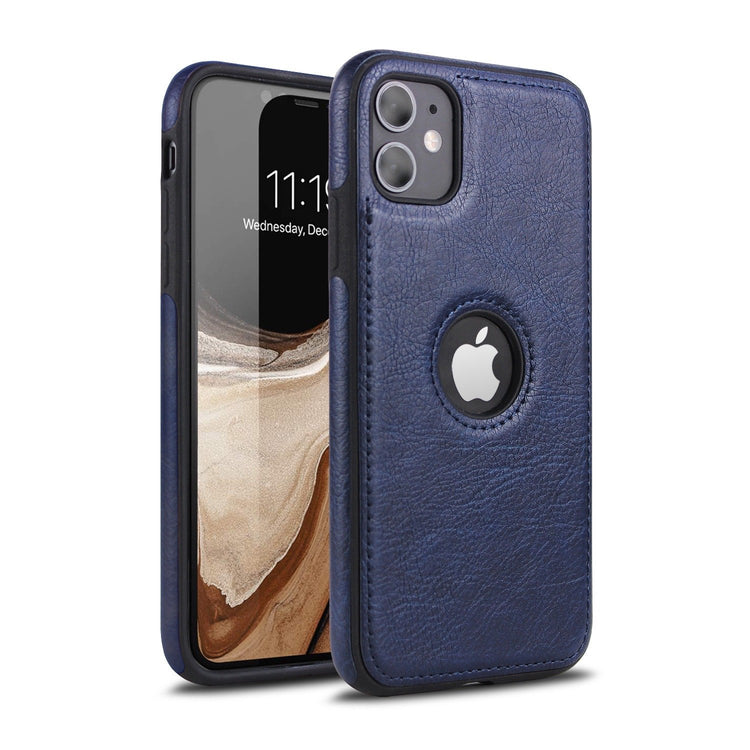 iPhone - Leder Case - Blau - CITYCASE