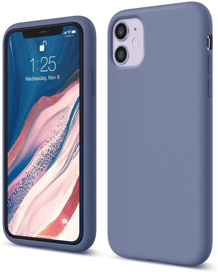 iPhone - Hart Silikon Case - Lavendelgrau - CITYCASE
